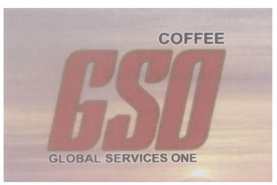 Mẫu nhãn hiệu GSO GLOBAL SERVICES ONE COFFEE