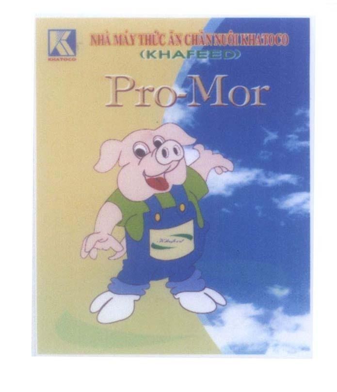 Mẫu nhãn hiệu K KHATOCO Nhà máy thức ăn chăn nuôi KHATOCO (KHAFEED) Pro-Mor