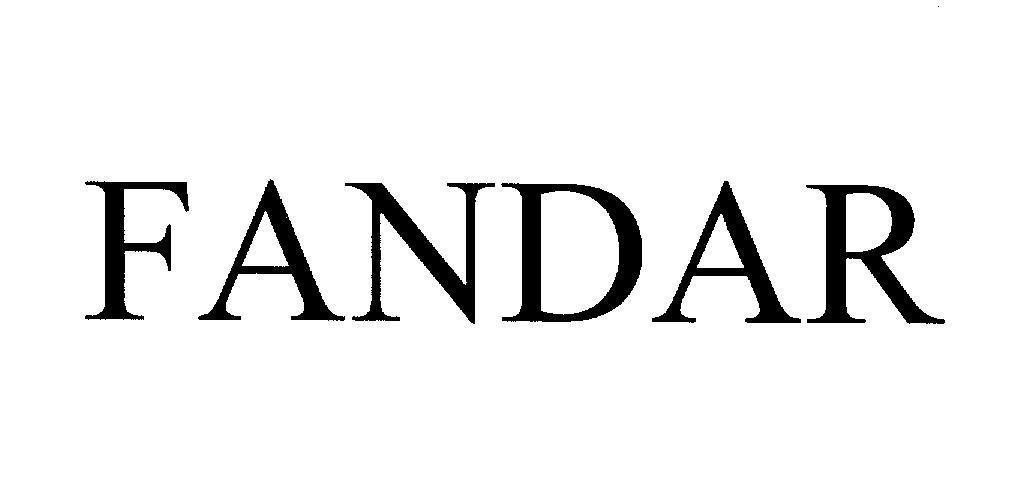 Mẫu nhãn hiệu FANDAR