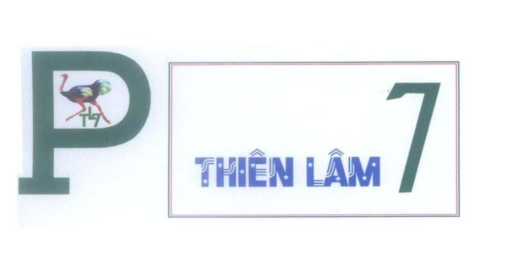 Mẫu nhãn hiệu P TL7 THIÊN LÂM 7
