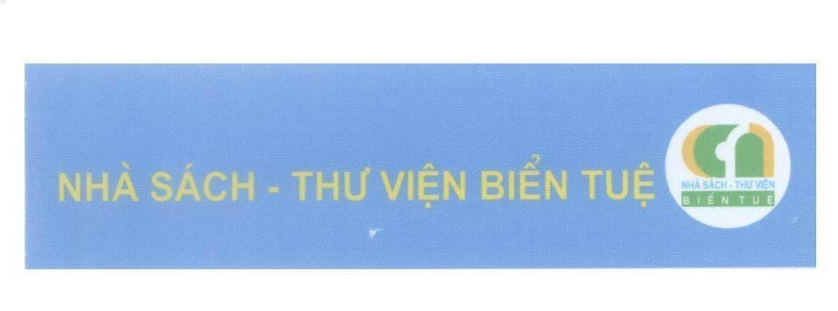 Mẫu nhãn hiệu Nhà sách - Thư viện Biển Tuệ cn