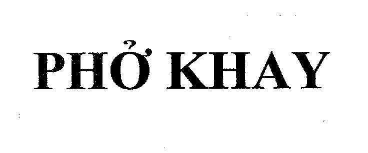 Mẫu nhãn hiệu Phở Khay