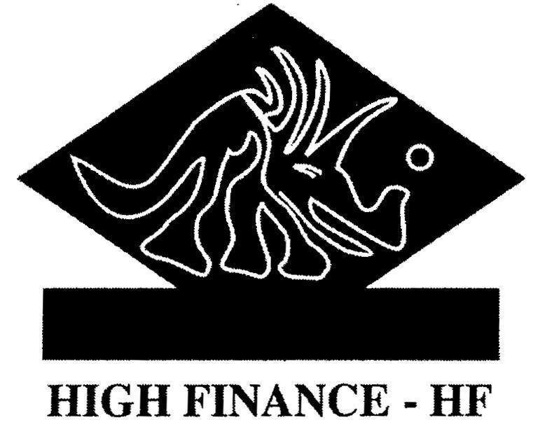 Mẫu nhãn hiệu HIGH FINANCE - HF