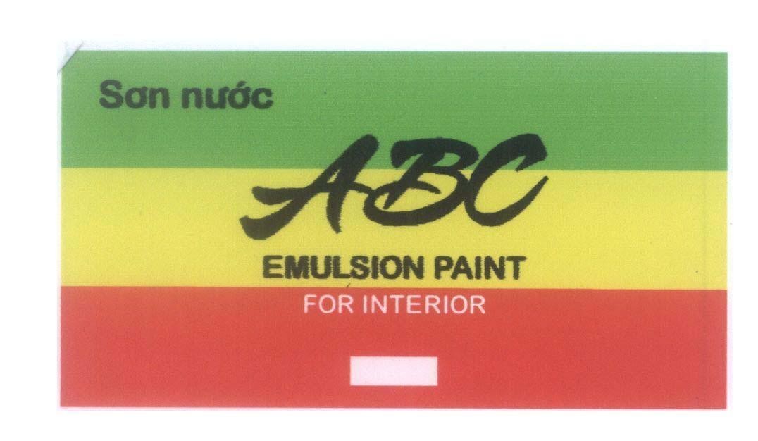 Mẫu nhãn hiệu ABC EMULSION PAINT FOR INTERIOR Sơn nước