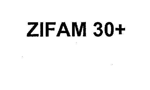 Mẫu nhãn hiệu ZIFAM 30