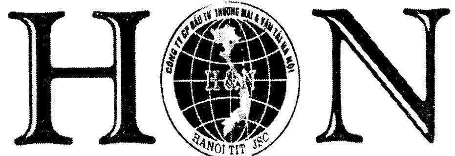 Mẫu nhãn hiệu HON H&N Công Ty CP Đầu Tư Thương Mại & Vận Tải Hà Nội HANOI TIT.,JSC