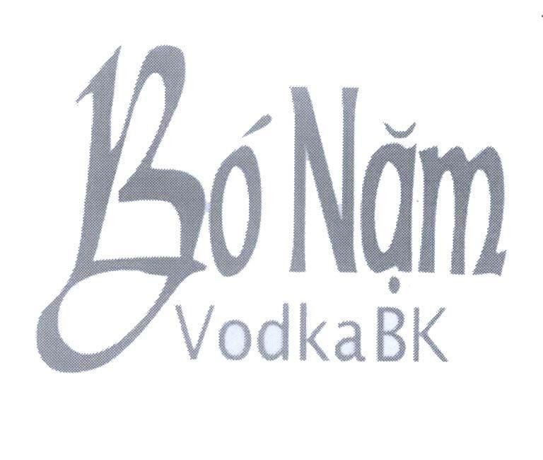 Mẫu nhãn hiệu Bó Nặm VodkaBK