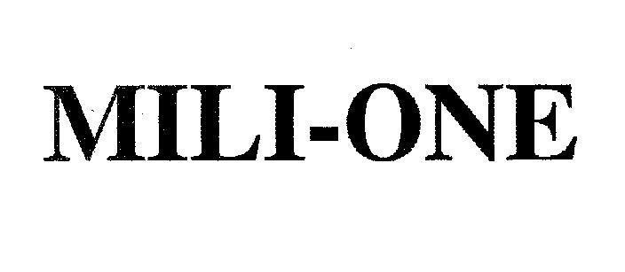 Mẫu nhãn hiệu MILI-ONE