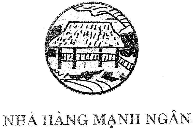 Mẫu nhãn hiệu Nhà hàng Mạnh Ngân