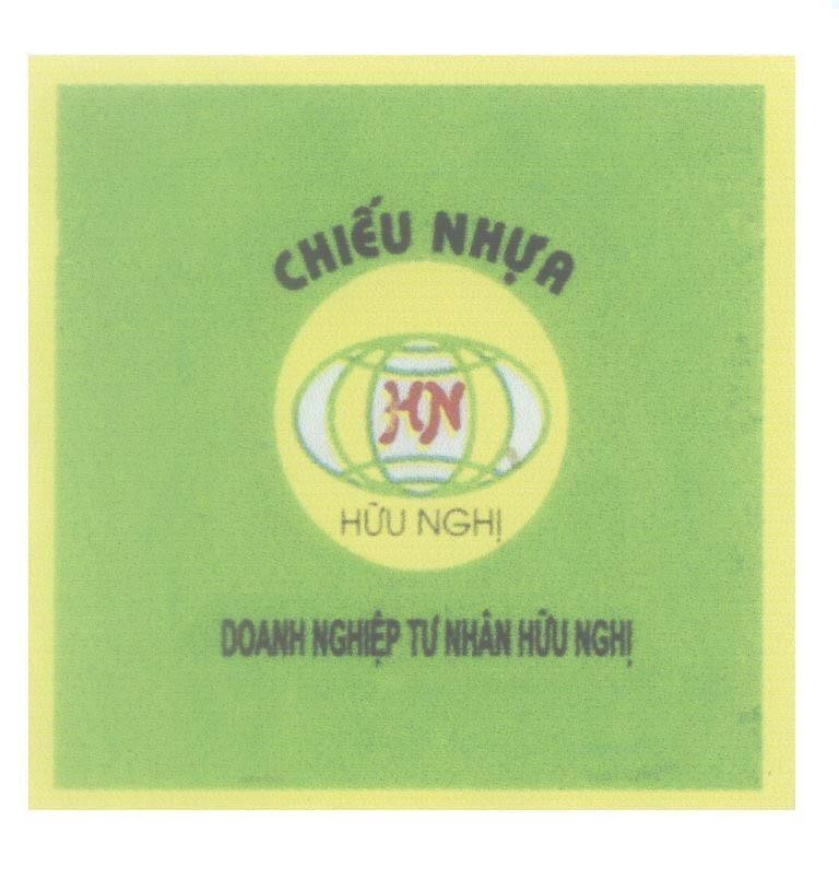 Mẫu nhãn hiệu HN Hữu Nghị doanh nghiệp tư nhân Hữu Nghị chiếu nhựa