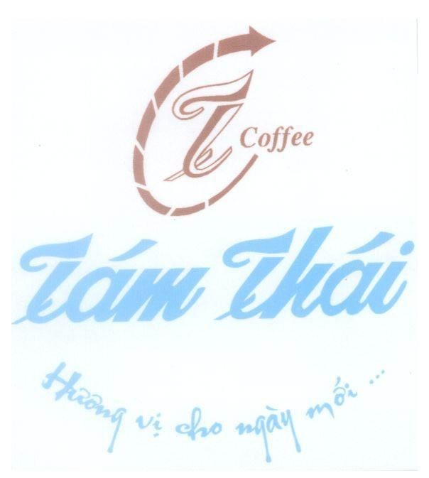 Mẫu nhãn hiệu CTT Cofee Tám Thái hương vị cho ngày mới