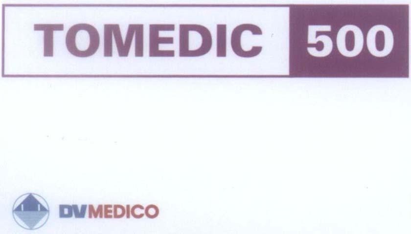 Mẫu nhãn hiệu TOMEDIC 500 DVMEDICO