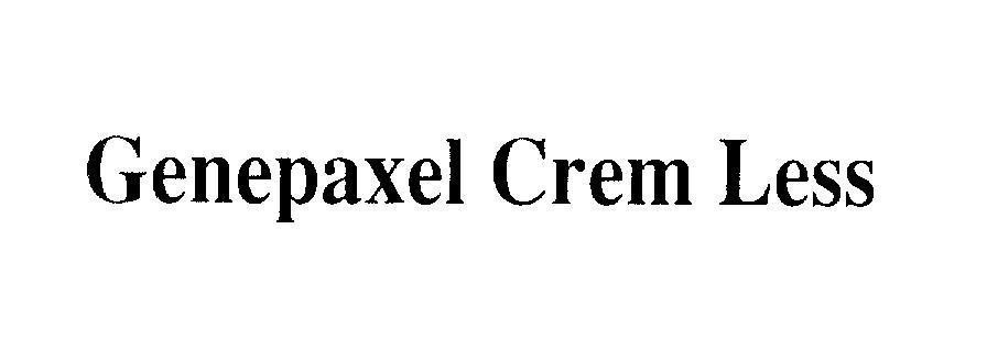 Mẫu nhãn hiệu Genepaxel Crem Less