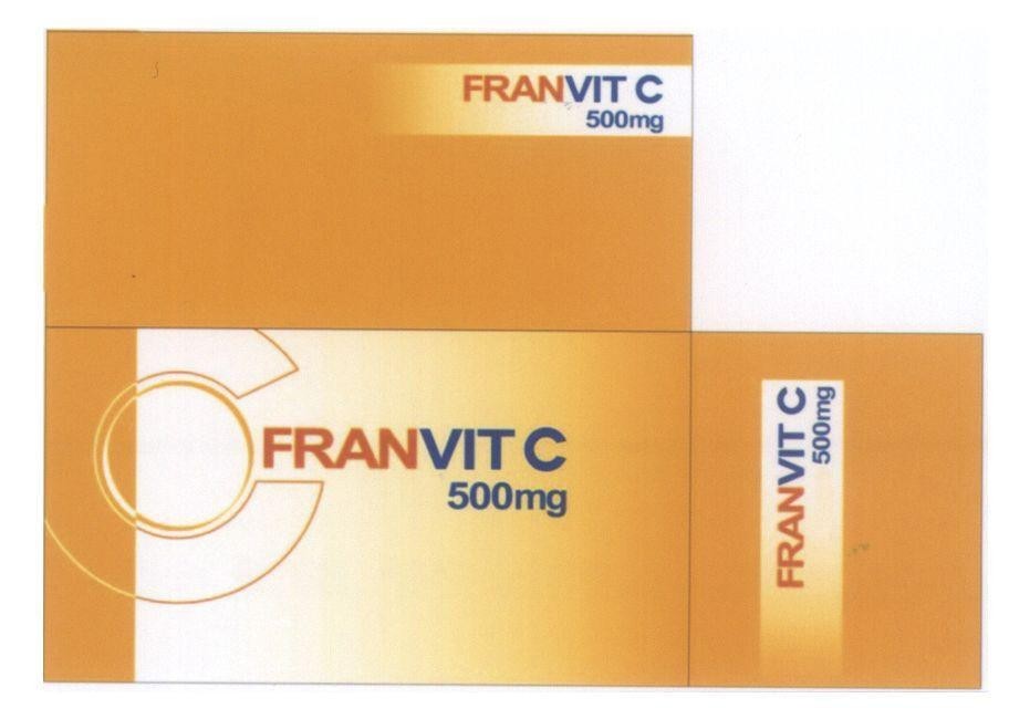Mẫu nhãn hiệu FRANVIT C 500mg