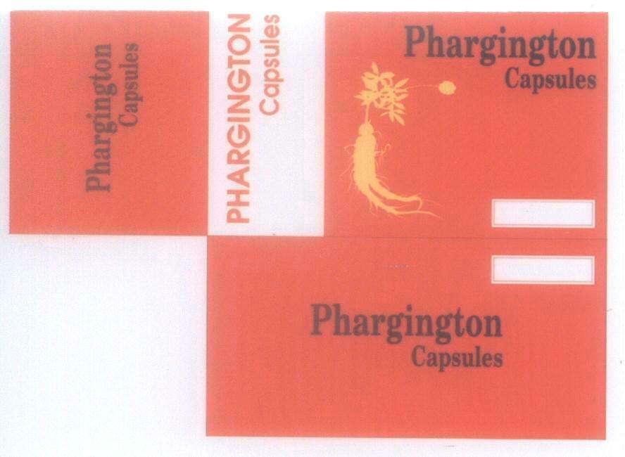 Mẫu nhãn hiệu PHARGINGTON Capsules