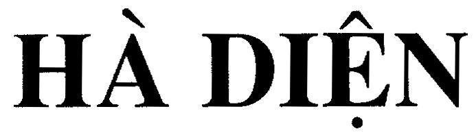 Mẫu nhãn hiệu Hà Diện