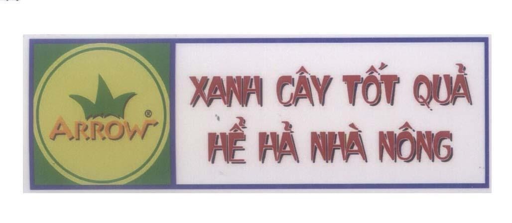 Mẫu nhãn hiệu ARROW Xanh Cây Tốt Quả Hể Hả Nhà Nông