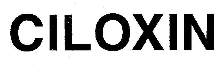 Mẫu nhãn hiệu CILOXIN