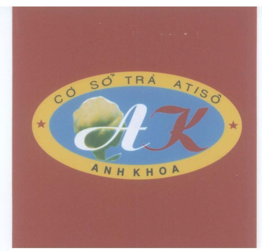 Mẫu nhãn hiệu AK cơ sở trà ATISÔ ANH KHOA
