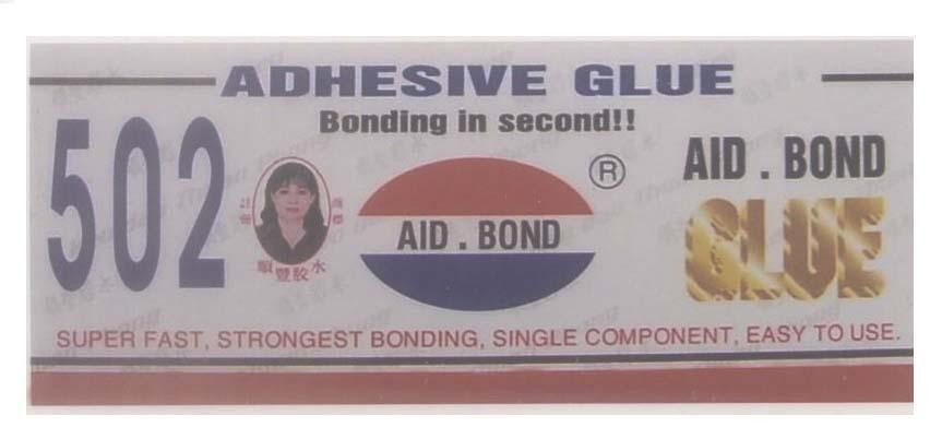 Mẫu nhãn hiệu 502 AID.BOND [shun feng Thuận Phong ]