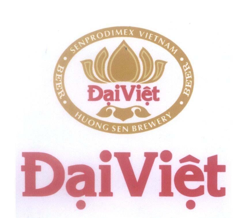 Mẫu nhãn hiệu ĐạiViệt HUONG SEN BREWERY SENPRODIMEX VIETNAM BEER