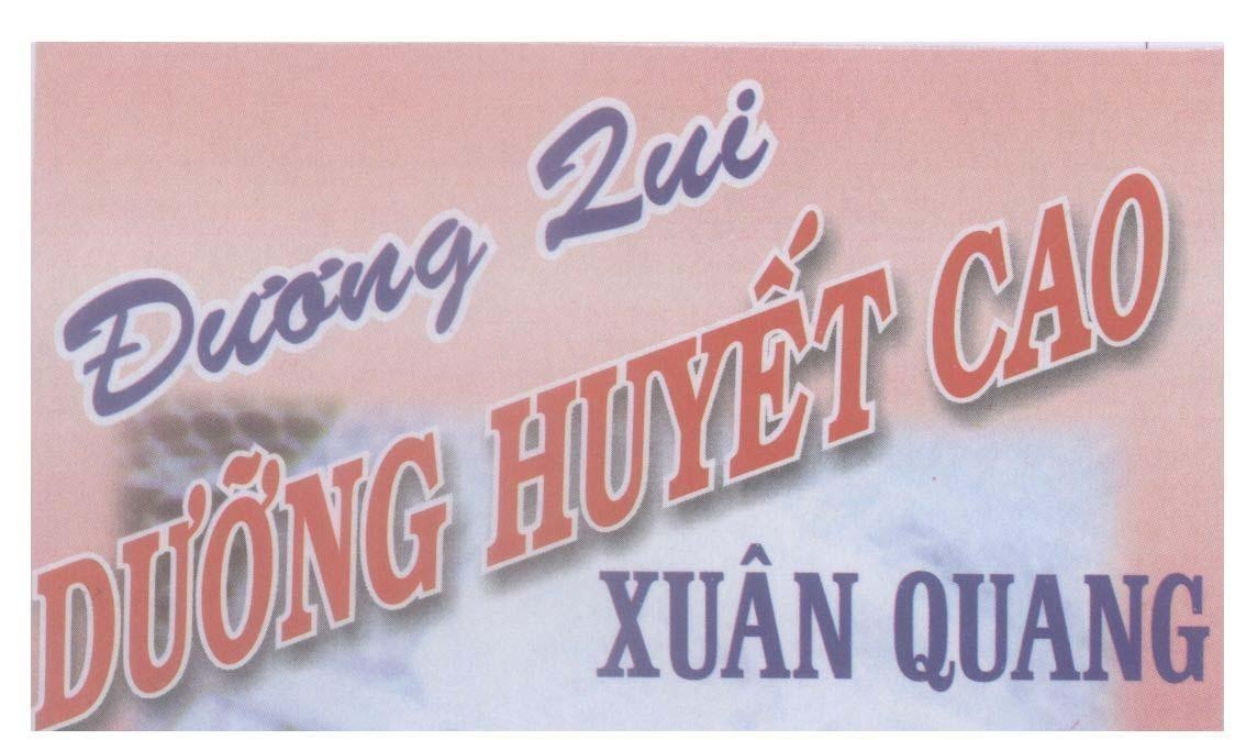 Mẫu nhãn hiệu Đương Qui dưỡng huyết cao XUÂN QUANG
