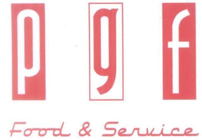 Mẫu nhãn hiệu pgf p g f Food & Service