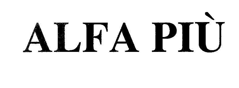 Mẫu nhãn hiệu ALFA Più
