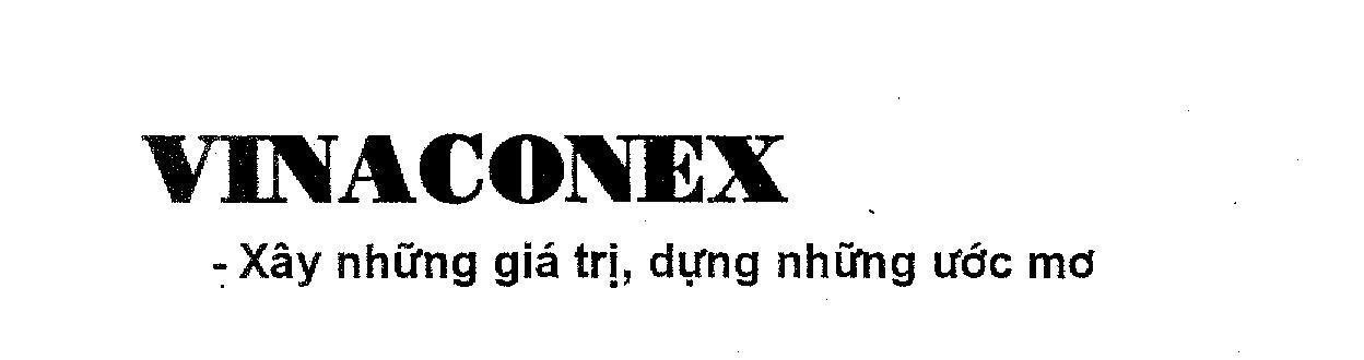 Mẫu nhãn hiệu VINACONEX xây những giá trị, dựng những ước mơ