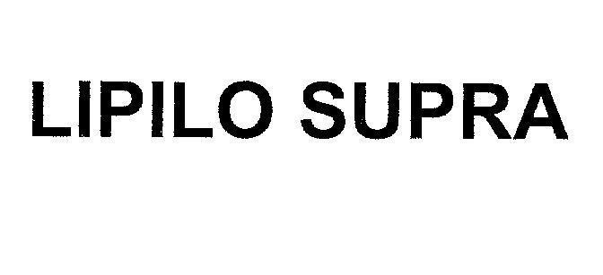 Mẫu nhãn hiệu LIPILO SUPRA