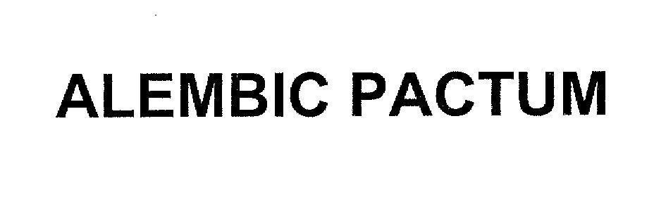 Mẫu nhãn hiệu ALEMBIC PACTUM