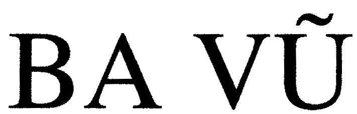 Mẫu nhãn hiệu Ba Vũ