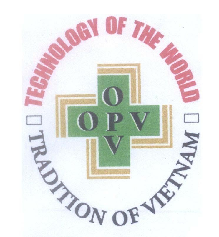 Mẫu nhãn hiệu O P V OPV TECHNOLOGY OF THE WORLD TRADITION OF VIETNAM