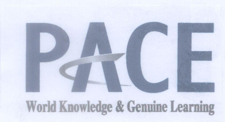 Mẫu nhãn hiệu PACE World Knowledge & Genuine Learning