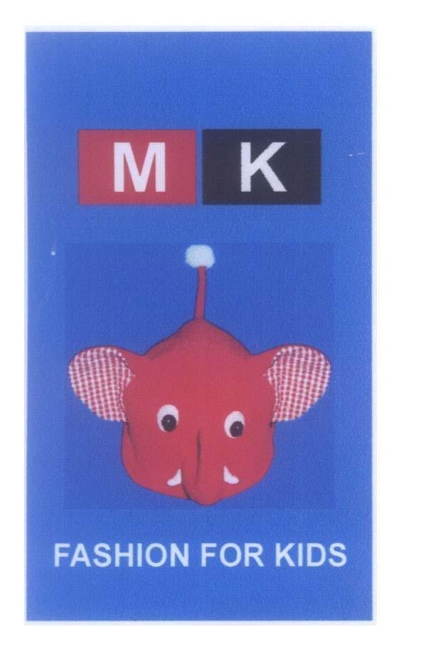 Mẫu nhãn hiệu MK FASHION FOR KIDS