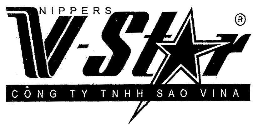 Mẫu nhãn hiệu V-Star NIPPERS CÔNG TY TNHH SAO VINA