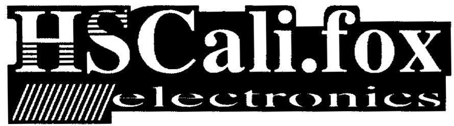 Mẫu nhãn hiệu HS Cali.fox HSCali.fox electronics