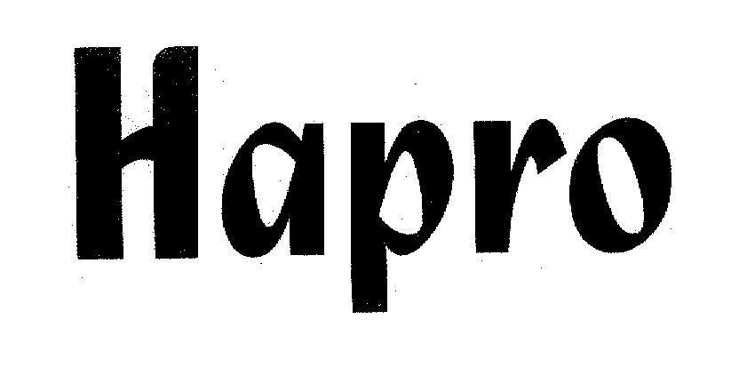 Mẫu nhãn hiệu Hapro