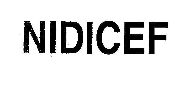 Mẫu nhãn hiệu NIDICEF