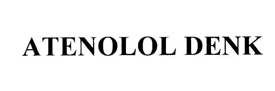 Mẫu nhãn hiệu ATENOLOL DENK