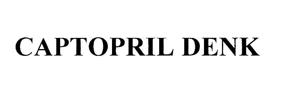 Mẫu nhãn hiệu CAPTOPRIL DENK