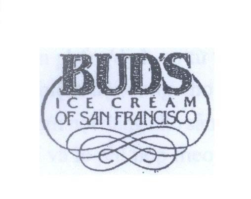 Mẫu nhãn hiệu BUD'S ICE CREAM OF SAN FRANCISCO