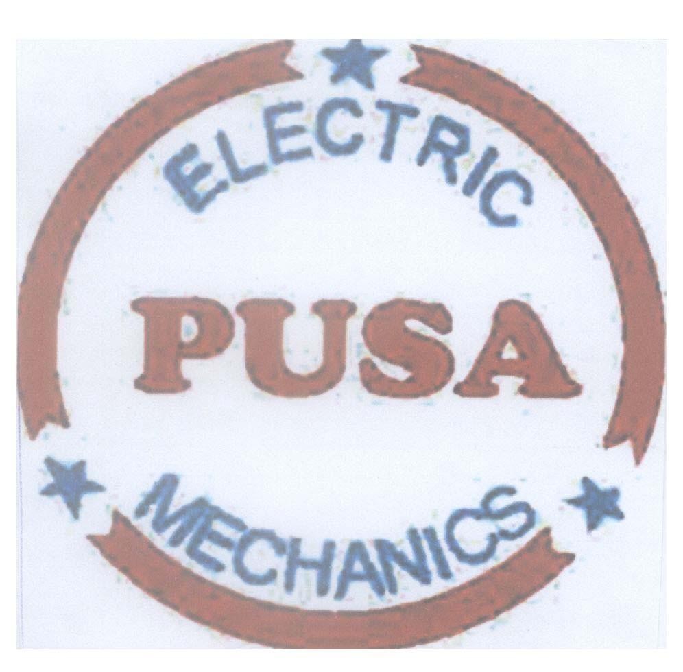 Mẫu nhãn hiệu PUSA ELECTRIC MECHANICS