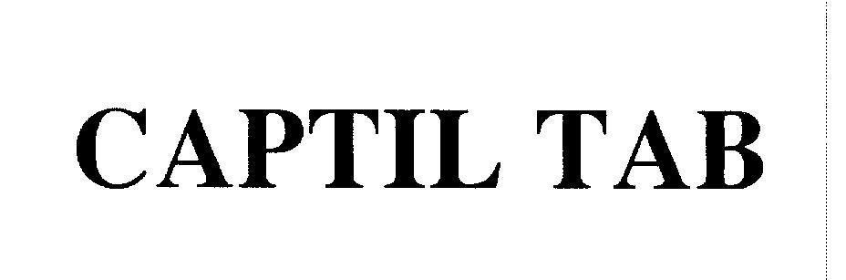 Mẫu nhãn hiệu CAPTIL TAB