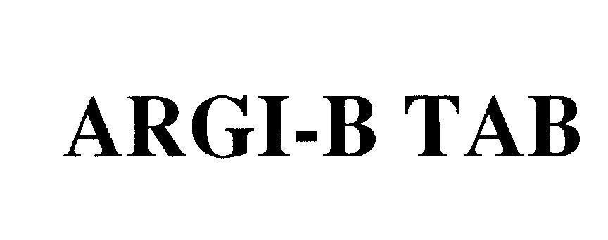 Mẫu nhãn hiệu ARGI - B TAB
