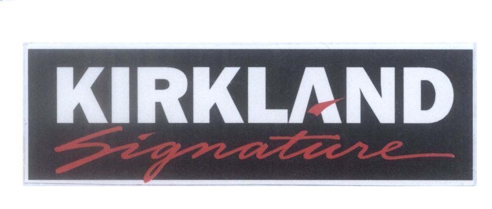 Mẫu nhãn hiệu KIRKLAND Signature