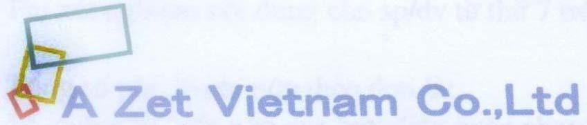 Mẫu nhãn hiệu A Zet Vietnam Co.,Ltd