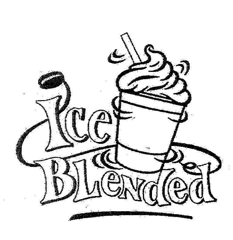 Mẫu nhãn hiệu ICE BLENDED