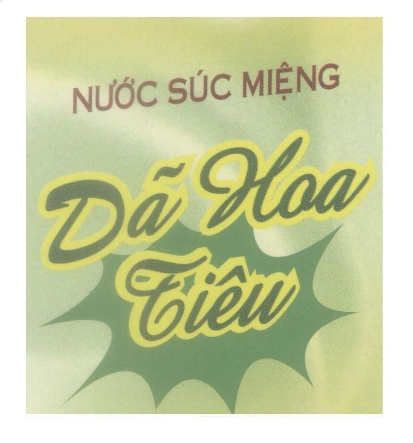 Mẫu nhãn hiệu Dã Hoa Tiêu Nước súc miệng