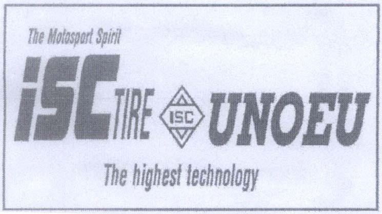 Mẫu nhãn hiệu iSCTIRE ISC UNOEU The Motosport Spirit The highest technology